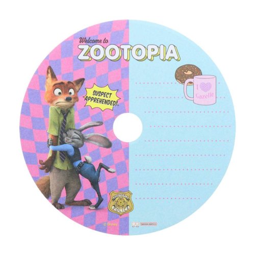 ズートピア メモ帳 CD風メモ Y2K ディズニー サンスター文具 新学期準備文具 キャラクター グッズ