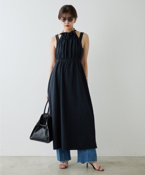 【HERITANOVUM】ホルターニットワンピース HERITANOVUM