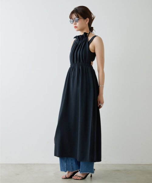 【HERITANOVUM】ホルターニットワンピース HERITANOVUM