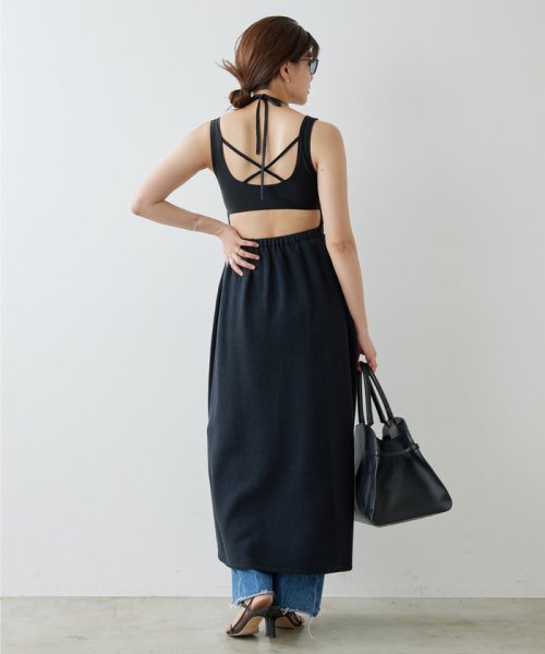 【HERITANOVUM】ホルターニットワンピース HERITANOVUM