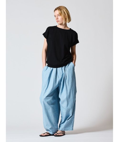 mizuiro ind シャンブレーワイドカーゴパンツ mizuiro ind