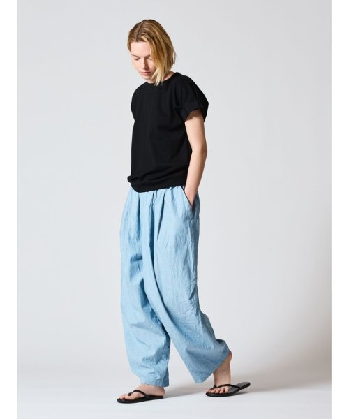 mizuiro ind シャンブレーワイドカーゴパンツ mizuiro ind