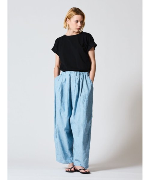 mizuiro ind シャンブレーワイドカーゴパンツ mizuiro ind