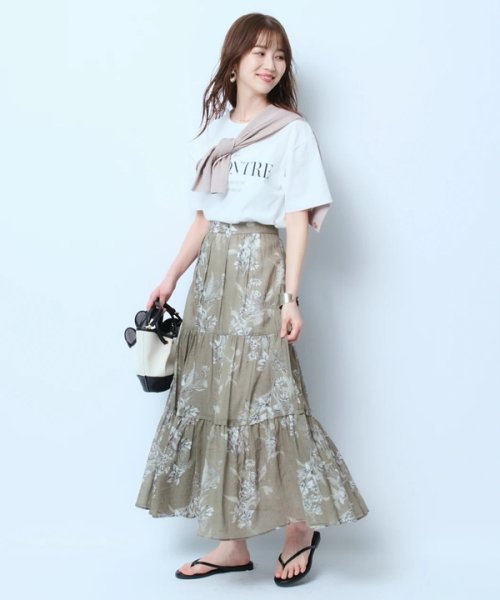 アロマプリントスカート 予めご了承ください