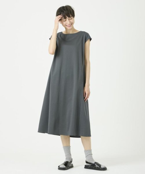 スーピマコットンフレンチスリーブワンピース 