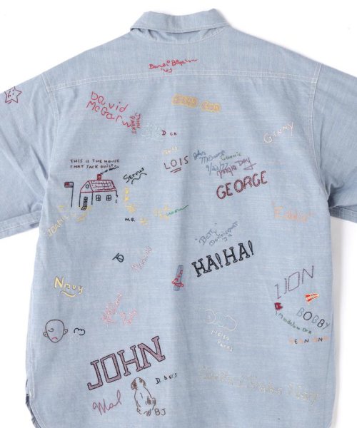 PAYDAY /ペイデイ　別注PAYDAY刺繍SHIRT PAYDAY