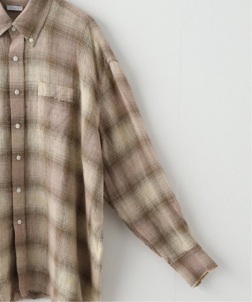 JOINT WORKS(ジョイントワークス)/Name. LINEN CHECK REGULAR BUTTON DOWN SH　NMSH－008/img10