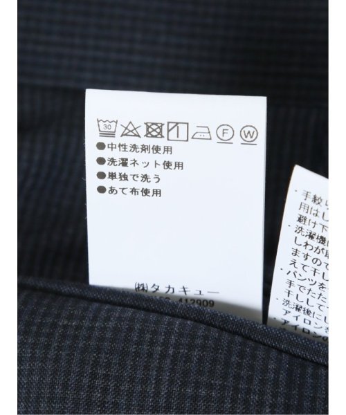 TAKA-Q(タカキュー)/ウール混 スリムフィット 2ボタン2ピーススーツ 組織青/img14