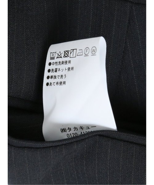 TAKA-Q(タカキュー)/ウール混 レギュラーフィット 2ボタン2ピーススーツ ストライプ紺/img14