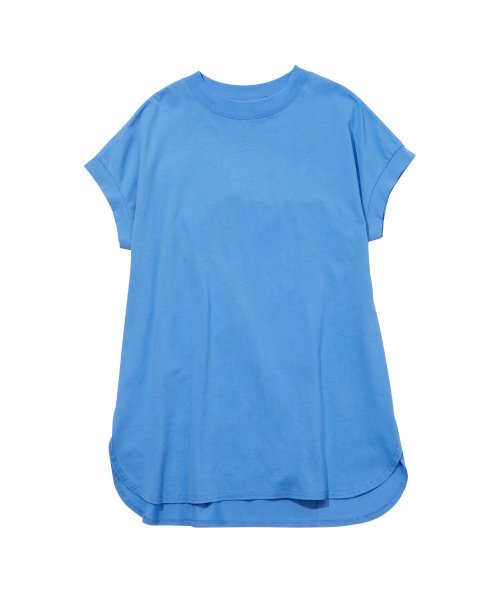 GeeRA(ジーラ)/綿100%フレンチスリーブチュニックTシャツ/img78
