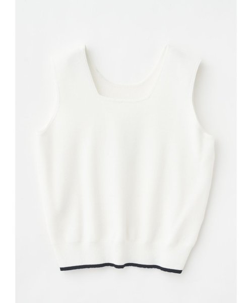 シアーカーディガンアンサンブル 商品説明さりげなく透ける肌に涼やかな色っぽさ薫るシアーニットカーディガンと、スクエアネックが大人顔なニット TM1438717852(11000円)