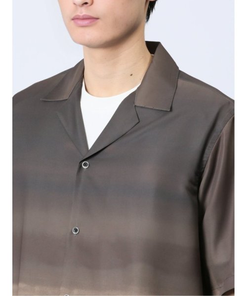 TAKA-Q(タカキュー)/グラデーション オープンカラー半袖シャツ メンズ シャツ カジュアル トップス インナー 半袖 ギフト プレゼント ライトアウター カーディガン アウター/img20