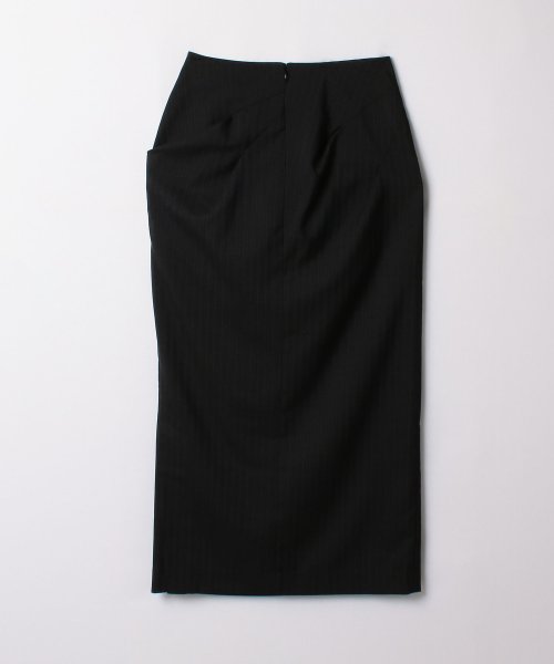 ウールトロピカルドレープタイトスカート 