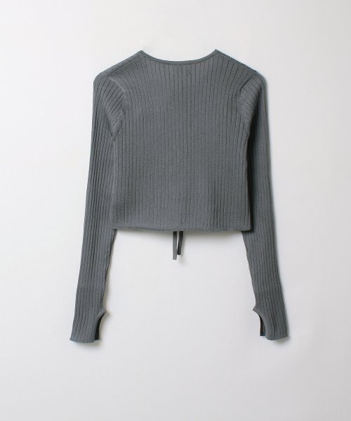 フロントリボンカーディガン 