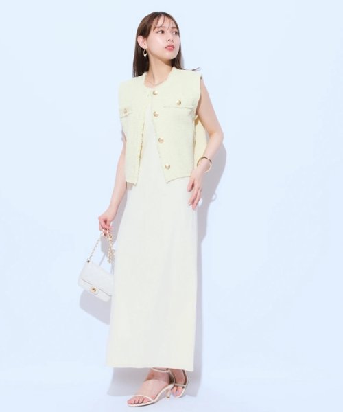 カットワンピ×フリンジジレSET ワンピース・ドレス G1797664131 (13750円)