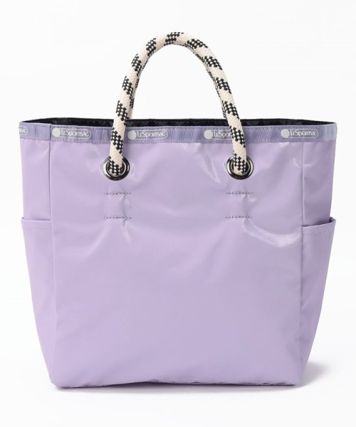 MEDIUM 2 WAY TOTEライラック/ブラックシャイン MEDIUM WAY