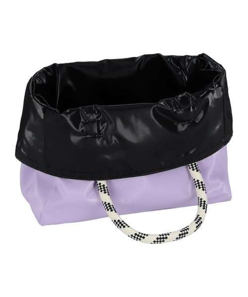 MEDIUM 2 WAY TOTEライラック/ブラックシャイン MEDIUM WAY