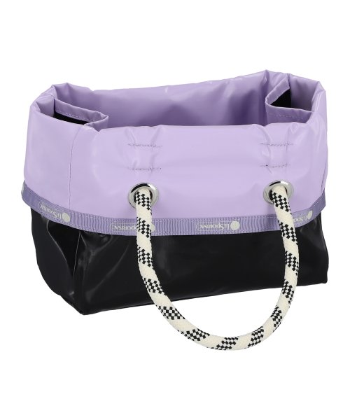 MEDIUM 2 WAY TOTEライラック/ブラックシャイン MEDIUM WAY