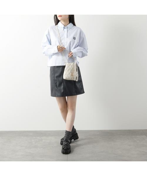 MIUMIU バケットバッグ MATELASSE マテラッセ 5BE085 N88 バケットバッグ マテラッセ MIUMIU MATELASSE 5BE085