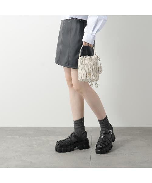 MIUMIU バケットバッグ MATELASSE マテラッセ 5BE085 N88 バケットバッグ マテラッセ MIUMIU MATELASSE 5BE085