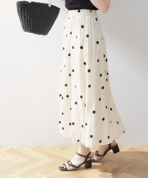Couture Brooch(クチュールブローチ)/【品よくレディな雰囲気に】ポルカドットフレアースカート/img19
