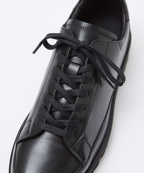 【定番】軽量 タンクソール レザースニーカー 