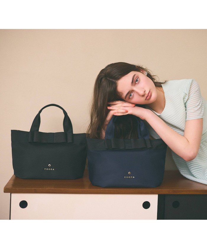 割引バッグ - 【大人百花掲載】【撥水】RIBBON BRICK TOTE M トート
