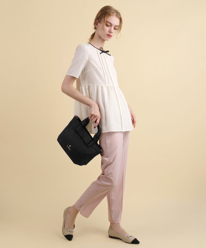割引バッグ - 【大人百花掲載】【撥水】RIBBON BRICK TOTE M トート