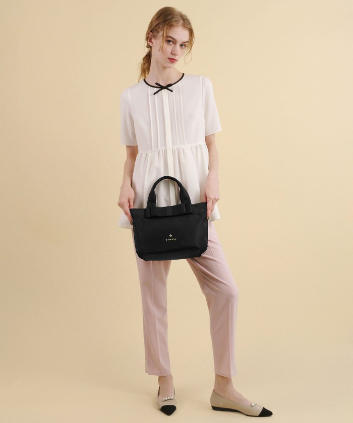 割引バッグ - 【大人百花掲載】【撥水】RIBBON BRICK TOTE M トート