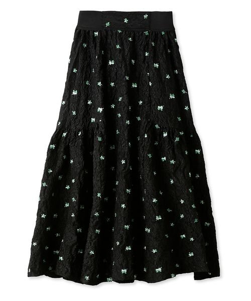 エンボスジャガードボリュームギャザースカート 予めご了承ください