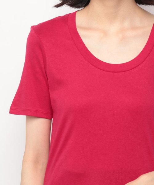 BENETTON (women)(ベネトン（レディース）)/ロゴ刺繍入りUネック半袖Tシャツ・カットソー/img28