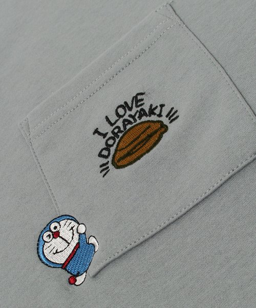 ALWAYS GOOD TIME NEW BASIC STORE(オールウェイグッドタイムニューベーシックストア)/【Doraemon/ドラえもん】刺繍ポケット付きTシャツ/img12