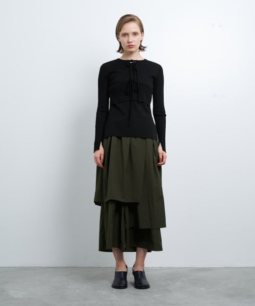 フロントリボンカーディガン 