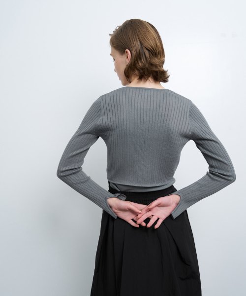 フロントリボンカーディガン 