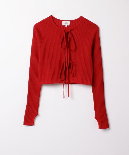 フロントリボンカーディガン 