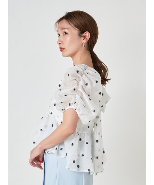 ペプラムチュニックブラウス 予めご了承ください