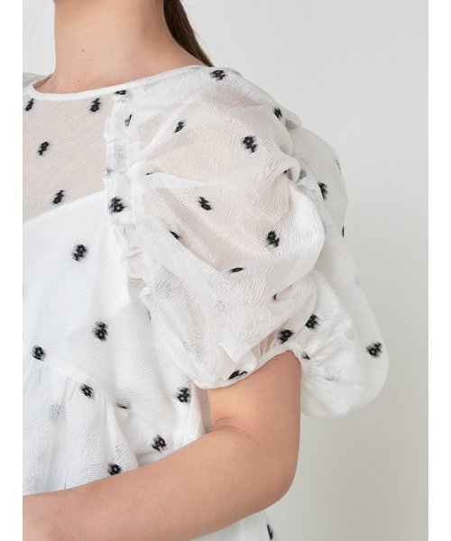 ペプラムチュニックブラウス 予めご了承ください