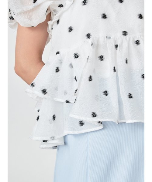 ペプラムチュニックブラウス 予めご了承ください