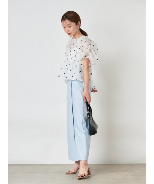 ペプラムチュニックブラウス 予めご了承ください