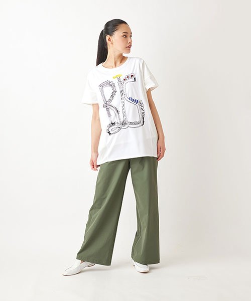 HIROKO BIS(ヒロコビス)/グラフィカルプリントTシャツ /洗える/img01