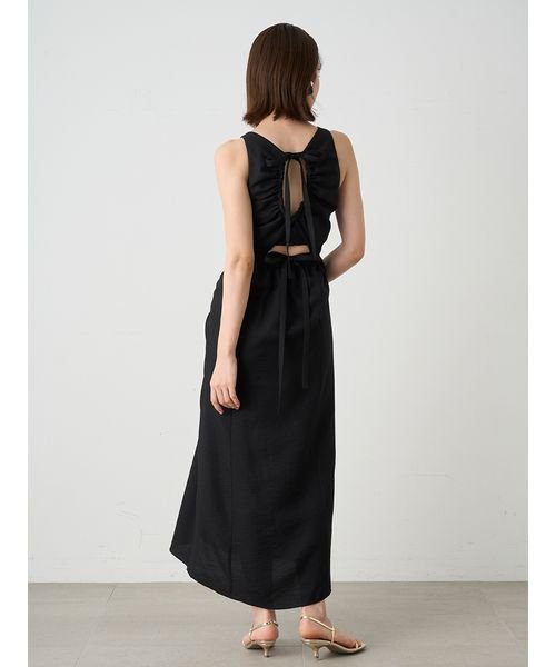 ドロストバッグオープンワンピース 予めご了承ください 総丈 5cm バスト ウエスト