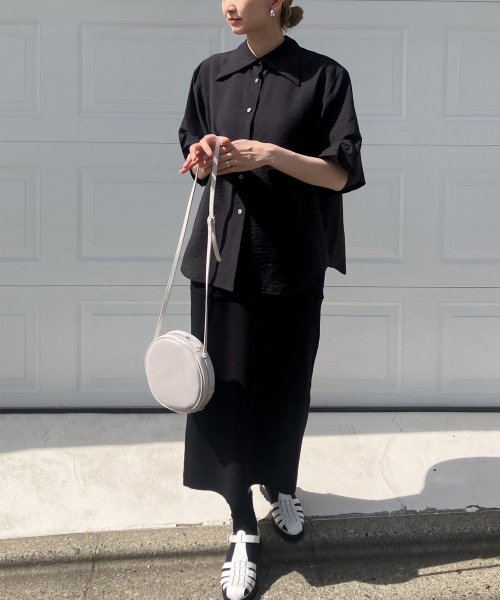 【Liyoca】綿強撚スムースニットスカート －手洗い可－ H165 Liyoca