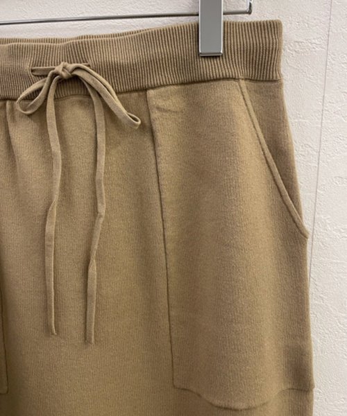 【Liyoca】綿強撚スムースニットスカート －手洗い可－ H165 Liyoca