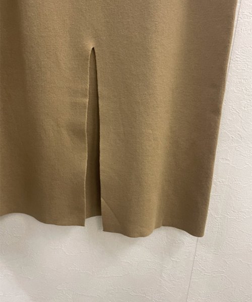 【Liyoca】綿強撚スムースニットスカート －手洗い可－ H165 Liyoca