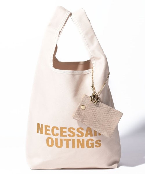 日本製山羊革ラメカードポーチ付きキャンバスロゴマルシェバッグ 人気・おすすめ｜使いやすい・旅行におすすめ 品質保証 全国発送 日本国内発送・最短翌日お届け