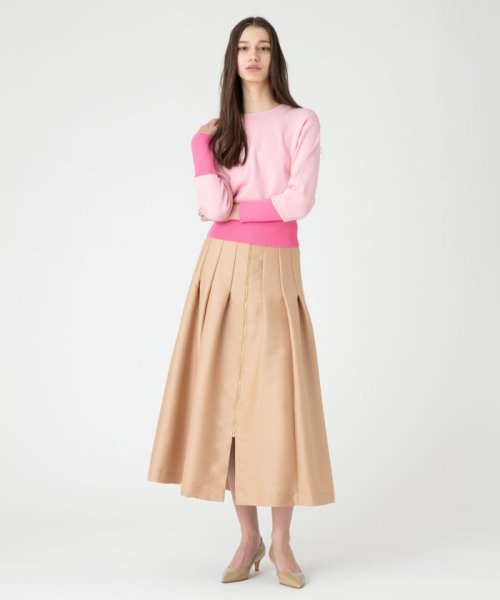 【LOULOU WILLOUGHBY】ジップアップタックスカート 【洗える】ウスカルデニム スカート KUE2635586185(20196円)