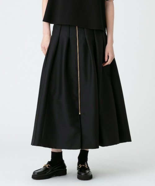 【LOULOU WILLOUGHBY】ジップアップタックスカート 【洗える】ウスカルデニム スカート KUE2635586185(20196円)