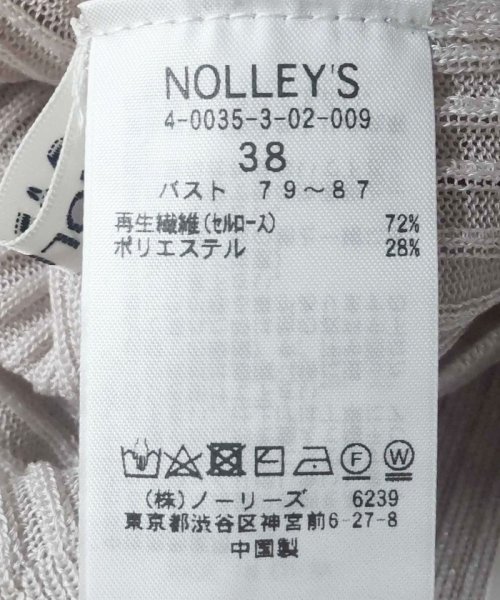 NOLLEY’S(ノーリーズ)/《手洗い可能》《アンサンブル対応》シアーリブノースリーブプルオーバーニット/img46