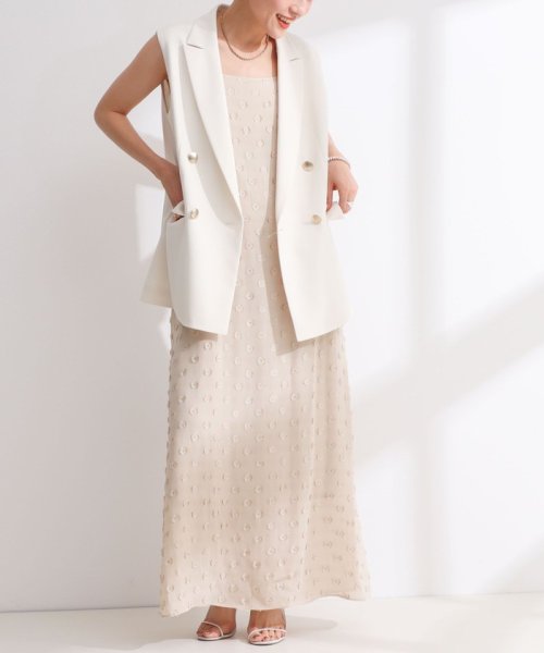 ウォッシャブルダブルクロスジレ 