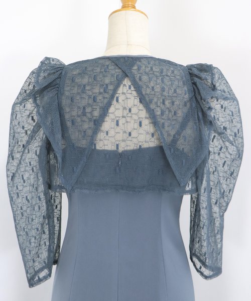 フリルレースボレロ×マーメイドワンピースドレス 